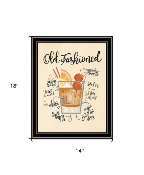 Old Fashioned 1 Black Framed Print Wall Art