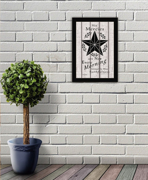 His Mercies are New Every Morning 2 White Framed Print Wall Art