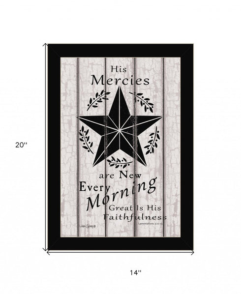 His Mercies are New Every Morning 2 White Framed Print Wall Art