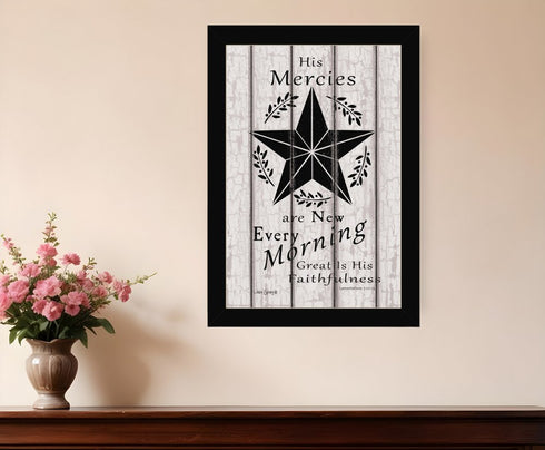 His Mercies are New Every Morning 2 White Framed Print Wall Art