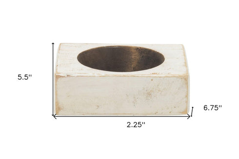 4" Wide Pillar Tabletop Pillar Candle Holder