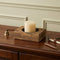 4" Wide Pillar Tabletop Pillar Candle Holder