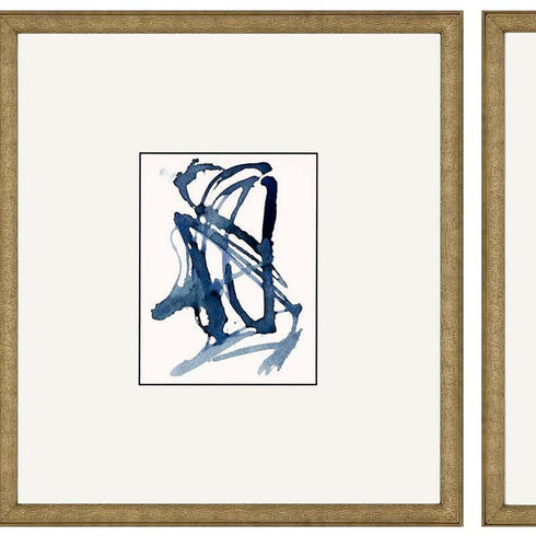 Set Of Three Mayhem II Framed Art Gold Picture Frame Print Wall Art