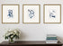 Set Of Three Mayhem II Framed Art Gold Picture Frame Print Wall Art