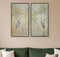Set Of Two Wading Heron Canvas Silver Floater Frame Print Wall Art