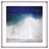 Blue Ocean Splash High White Shadowbox Framed Wall Art
