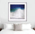 Blue Ocean Splash High White Shadowbox Framed Wall Art