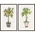 Set Of Two Fruit Topiary Black Framed Print Wall Art