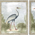 Set Of Two Cranes I Silver Framed Print Wall Art