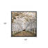 White Gold Canvas Black Floater Frame Print Wall Art