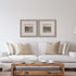 Set Of Two Antique Contemporary Framed Art Silver Picture Frame Print Wall Art