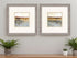 Set Of Two Antique Contemporary Framed Art Silver Picture Frame Print Wall Art