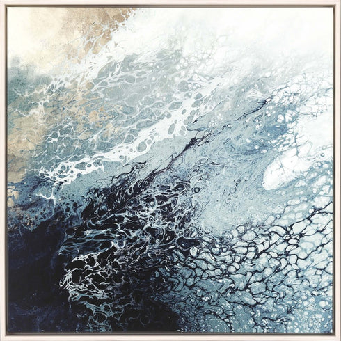 Aveta Canvas Ready to Hang Art White Floater Frame Print Wall Art