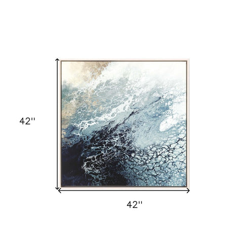 Aveta Canvas Ready to Hang Art White Floater Frame Print Wall Art
