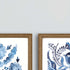 Set Of Four Indigo Ornament I Gold Framed Print Wall Art