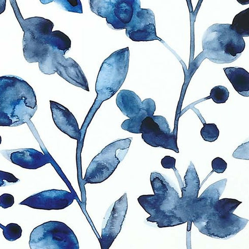 Set Of Four Indigo Ornament I Gold Framed Print Wall Art