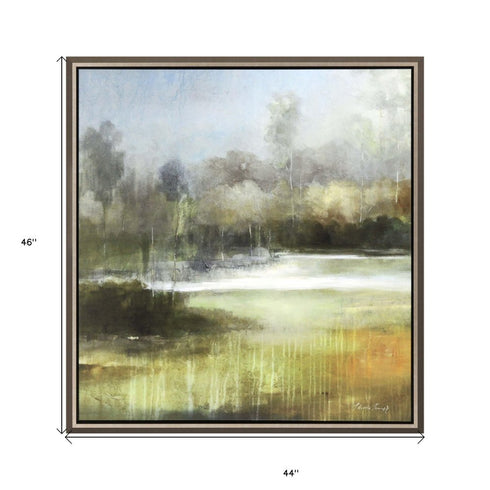 A Quiet Place Canvas Silver Floater Frame Print Wall Art