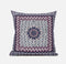 20" X 20" Gray Pink Floral Blown Seam Suede Throw Pillow