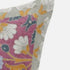20" X 20" Orange White Paisley Blown Seam Suede Throw Pillow