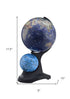 18" Blue Black And Navy Polyresin Dual Globe