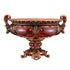 10" Brown And Gold Polyresin Decorative Bowl