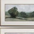 Set of Two Green Trees Framed Art