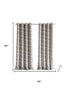 84" Taupe Trellis Black Out Window Curtain Panel