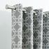84” Silver Interlock Pattern Window Curtain Panel