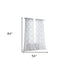 84” Silver Trellis Pattern Embroidered Window Curtain Panel
