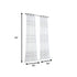 Set of Two 84" White Wave Embroidered Window Panels