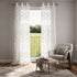Set of Two 84" Gold Wave Embroidered Window Panels