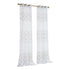 Set of Two 84" Gold Wave Embroidered Window Panels
