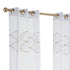 Set of Two 84" Gold Wave Embroidered Window Panels