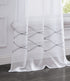 Set of Two 96" White Wave Embroidered Window Panels
