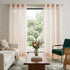 Set of Two 84" Blush Solid Modern Window Panels