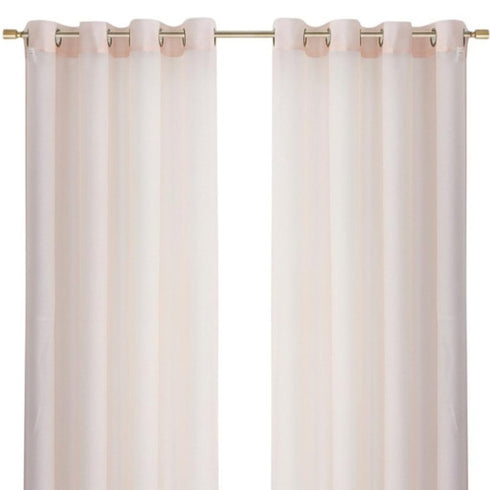 Set of Two 84" Blush Solid Modern Window Panels