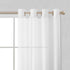 Set of Two 84" White Solid Modern Window Panels