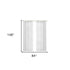 Set of Two 84" White Solid Modern Window Panels