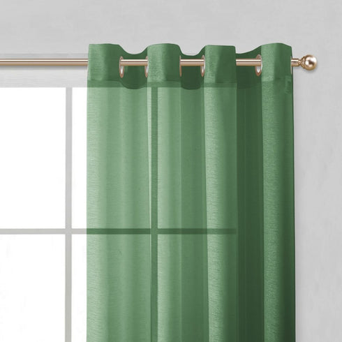 Set of Two 84" Sage Solid Modern Window Panels