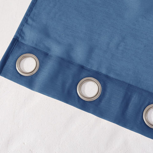 Set of Two 84" Blue Solid Modern Window Panels