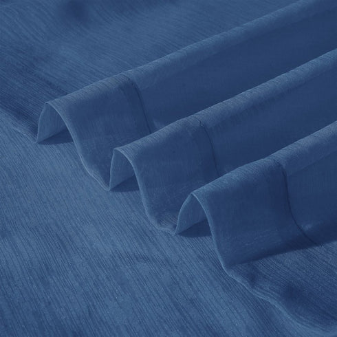 Set of Two 84" Blue Solid Modern Window Panels