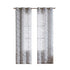 Set of Two 96" Silver Floral Embroidered Window Panels