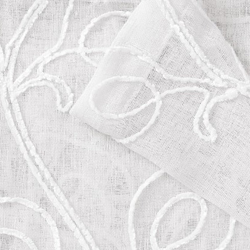 Set of Two 84" Blush Boho Embroidered Window Panels