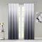 Set of Two 84" Black Ombre Shades Window Panels