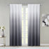 Set of Two 84" Black Ombre Shades Window Panels