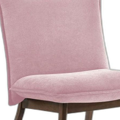 31" Plush Pink Low Profile Armless Accent Chair