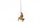6" X 3" Rainbow Resin Climbing Man Hanging Dimensional Sculpture With Hooks