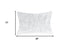 Set of Two 12" X 20" White Natural Fur Throw Pillows