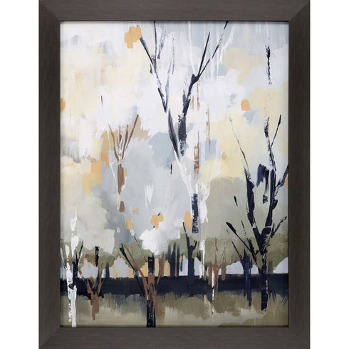 Silversong Birch I Brown Framed Print Wall Art