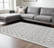 8' X 11' Gray and Ivory Geometric Handmade Area Rug